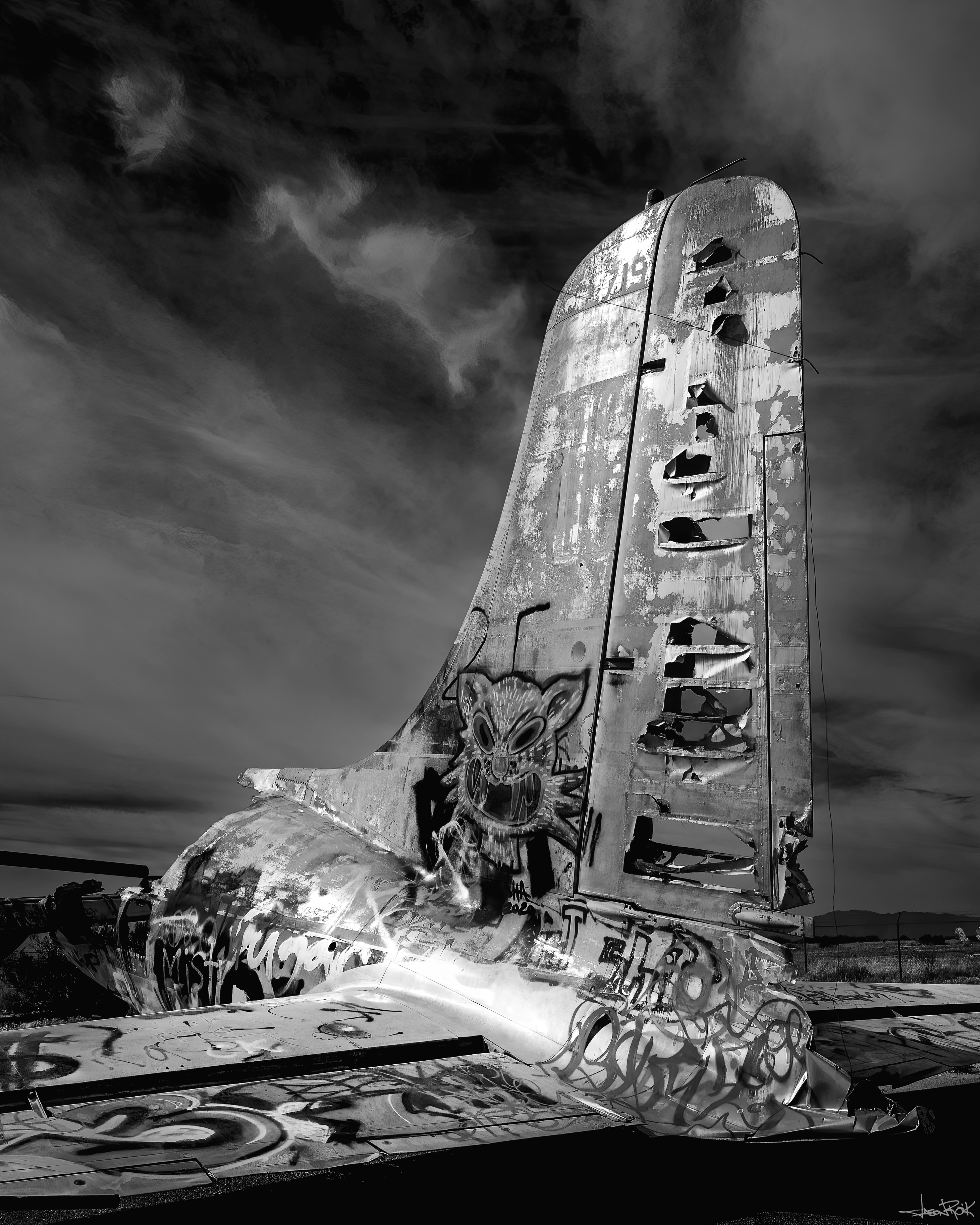 TODO-- | Photo Title: Delapidated DC3 Ephonage | 
        Photo by Jason Robert O'Kennedy ©2020